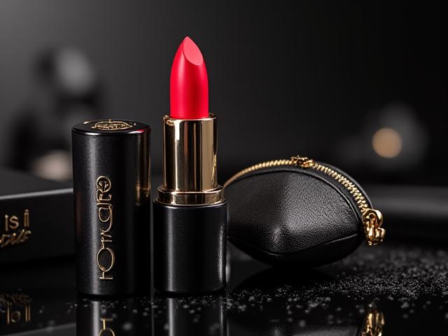 Coffret Soirée Parisienne, contenant un rouge à lèvres audacieux, un mascara volume et un mini sac de soirée élégant.